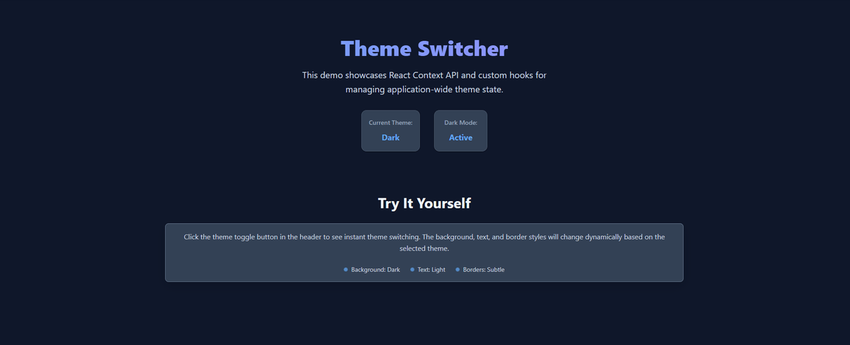 React development demo
